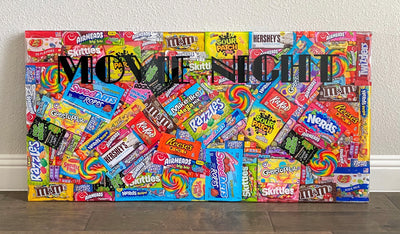 Custom Candy Wall Art, 24"x48"