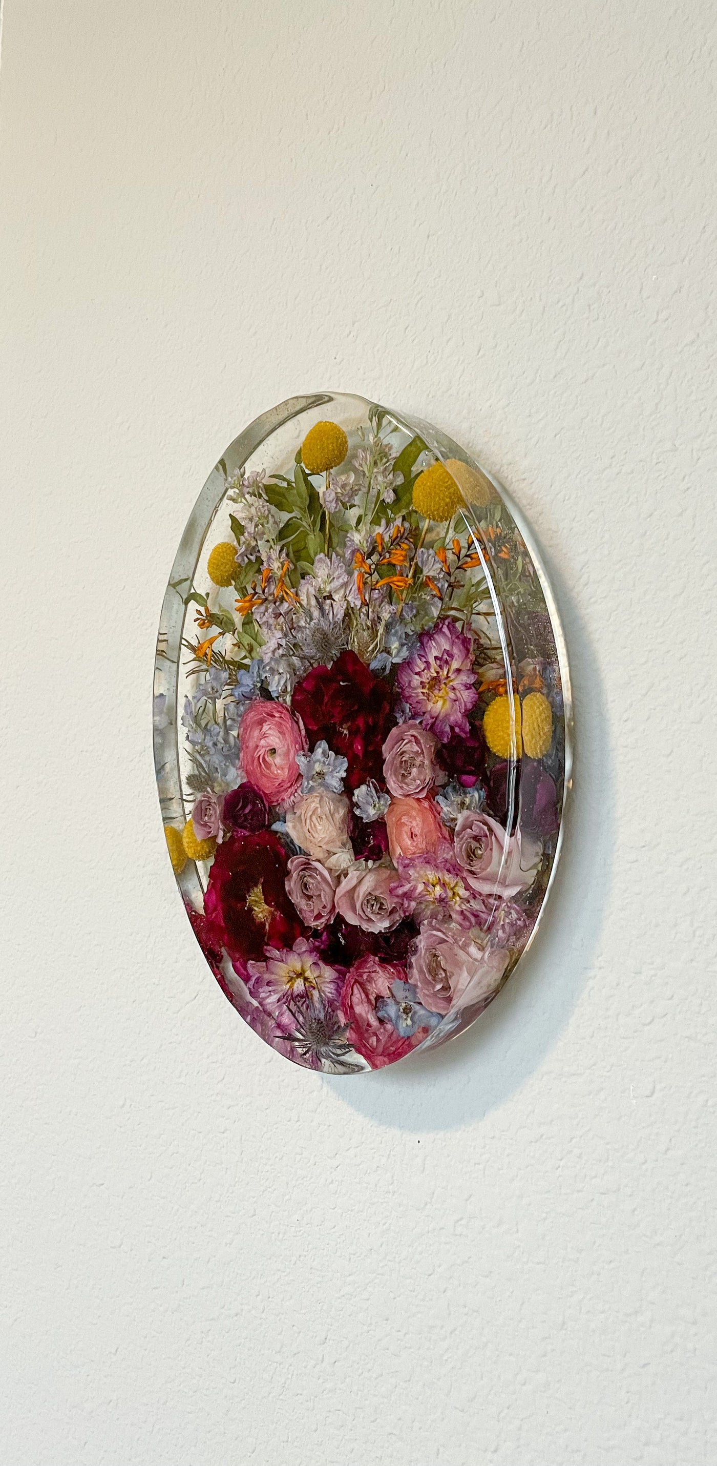 10”x14” Oval Full Bloom Wall Art